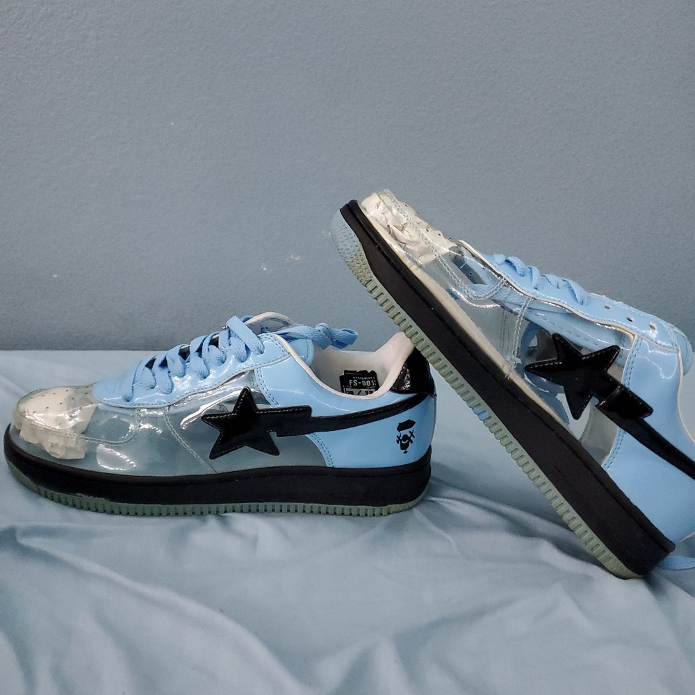 *Rare* Clear Suicide Blue Bapes